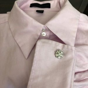 EXPRESS DESIGN French cuff fitted dress shirt